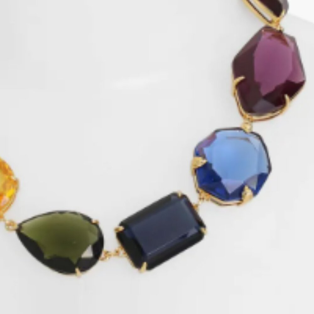2 Piece KURT GEIGER LONDON Crystal Stone Necklace & Bracelet - Picture 4 of 13